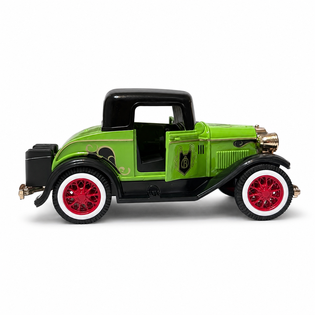 Machetă Auto Clasică 1:32 Die-Cast cu Funcție Pull-Back și Uși Mobile – Mașinuță de Colecție