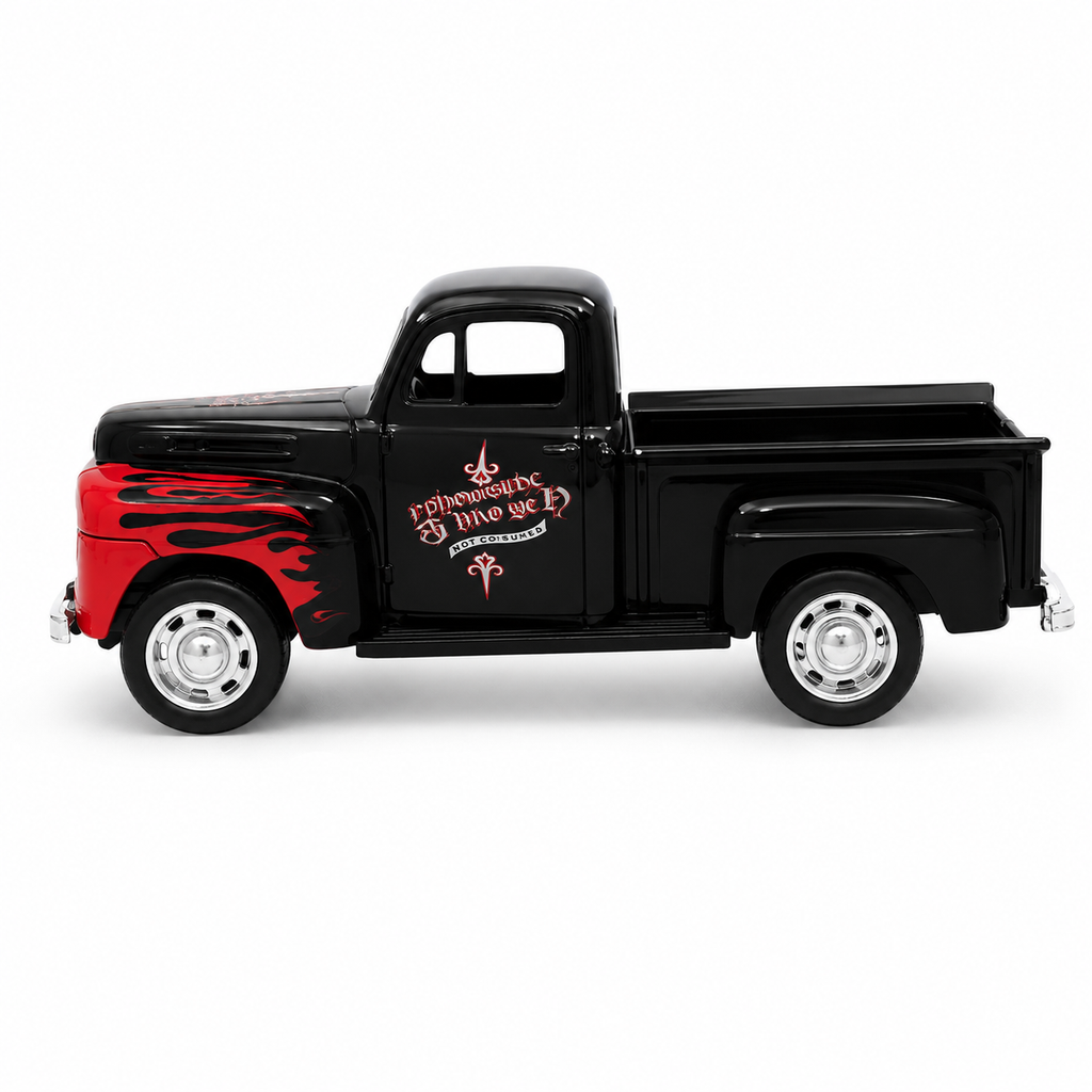 Machetă Auto Pickup Retro 1:32, Metalică, Sistem Pull-Back, Uși Mobile, pentru Copii și Colecționari