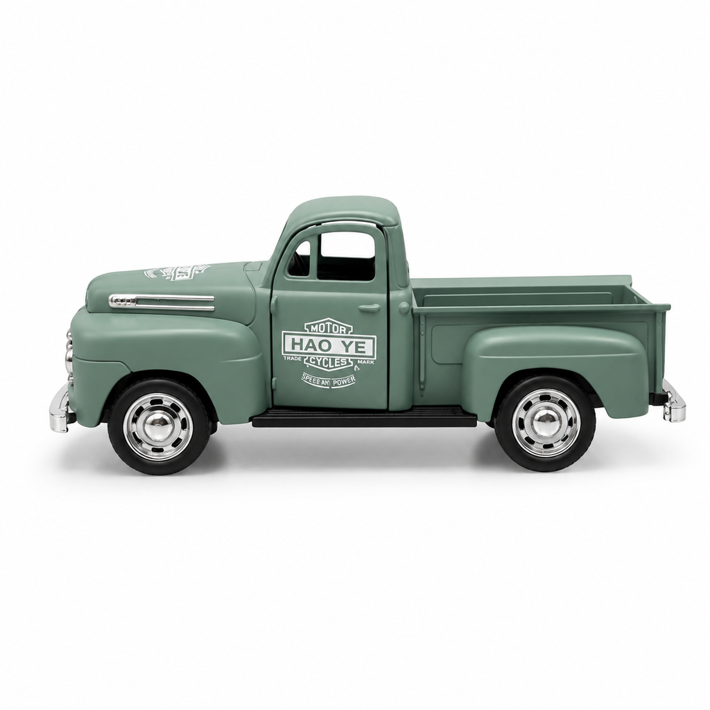 Machetă Auto Pickup Retro 1:32, Metalică, Sistem Pull-Back, Uși Mobile, pentru Copii și Colecționari