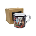 Cană ceramică Dracula Vlad Țepeș, design ilustrat, suvenir România, 300 ml, cadou original
