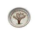 Bol ceramic de Horezu, 16 cm, lucrat manual, decor tradițional românesc, model pomul vieții