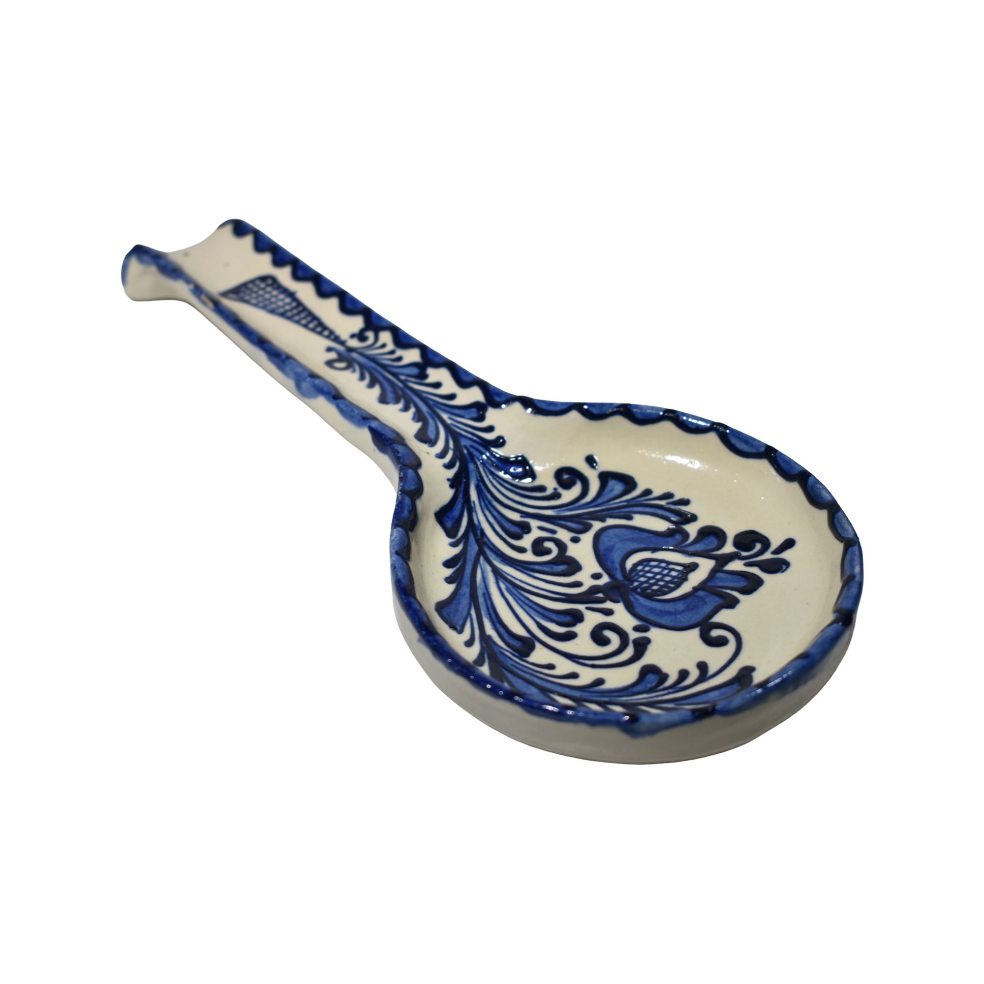 Suport lingură ceramică de Corund – suport ustensile bucătărie pictat manual