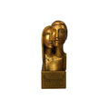 Statuetă decorativă „Împreună”, cuplu stilizat, finisaj auriu, decor modern elegant, cadou romantic premium